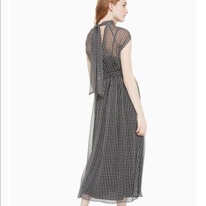 Kate spade houndstooth chiffon dress